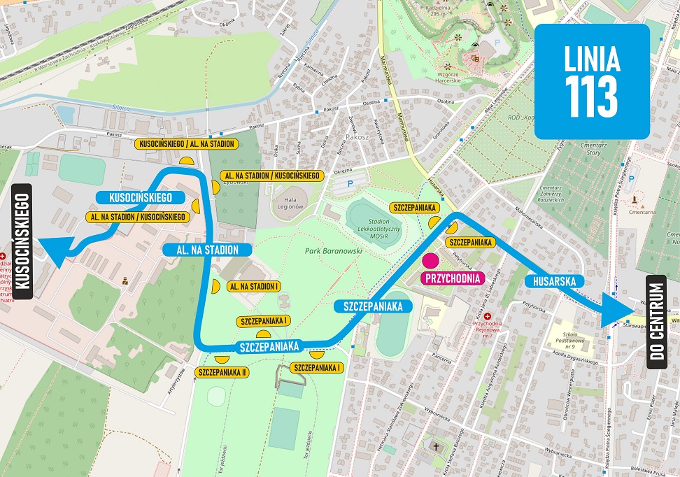 linia nr 113   do&nbsp;internetu