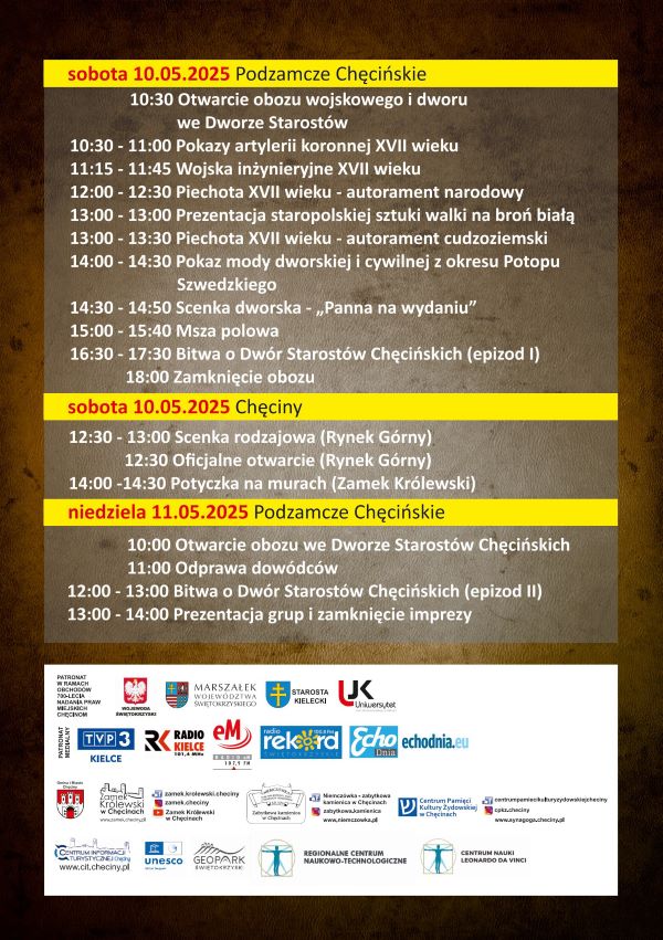 Harmonogram wydarzenia